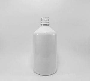 RD500 - Frasco 500ml, redondo, cor branco, T. Rosca - PET
