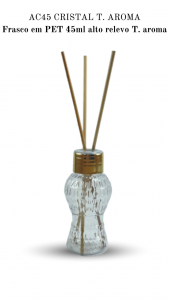 AC45 Frasco 45ml cristal alto relevo T. Aroma – PET